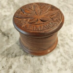 Hand Carved Wooden Spice Grinder